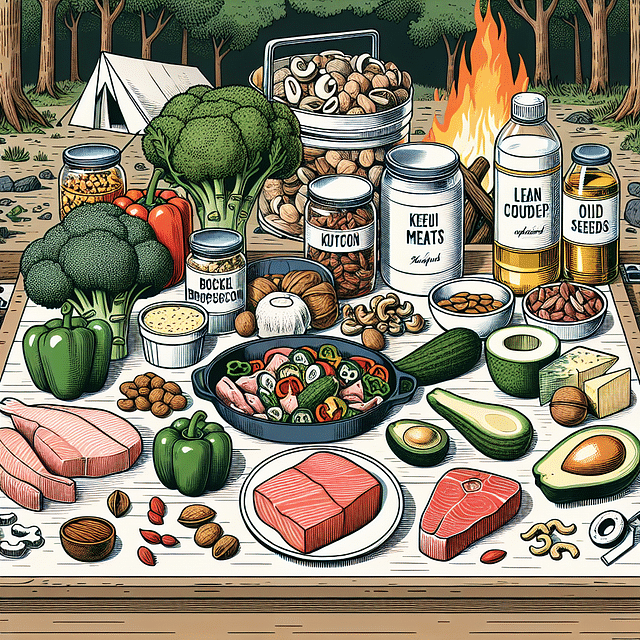 keto-friendly camping food ingredients
