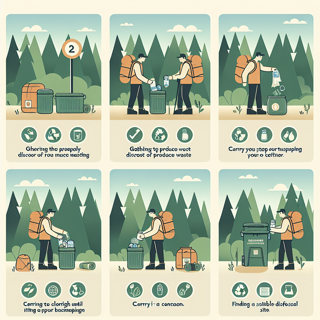 packing out produce waste while backpacking