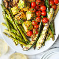 mixed fresh vegetables for grilling