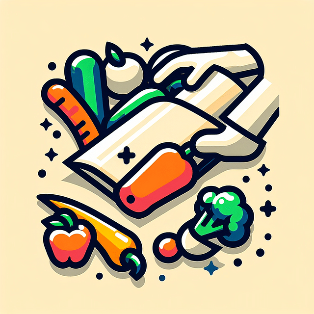 vegetables wrapped in paper towels