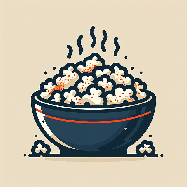 popcorn seasoned with smoky paprika in a bowl