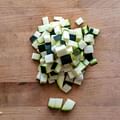 diced zucchini