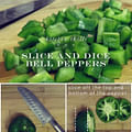 diced green bell pepper