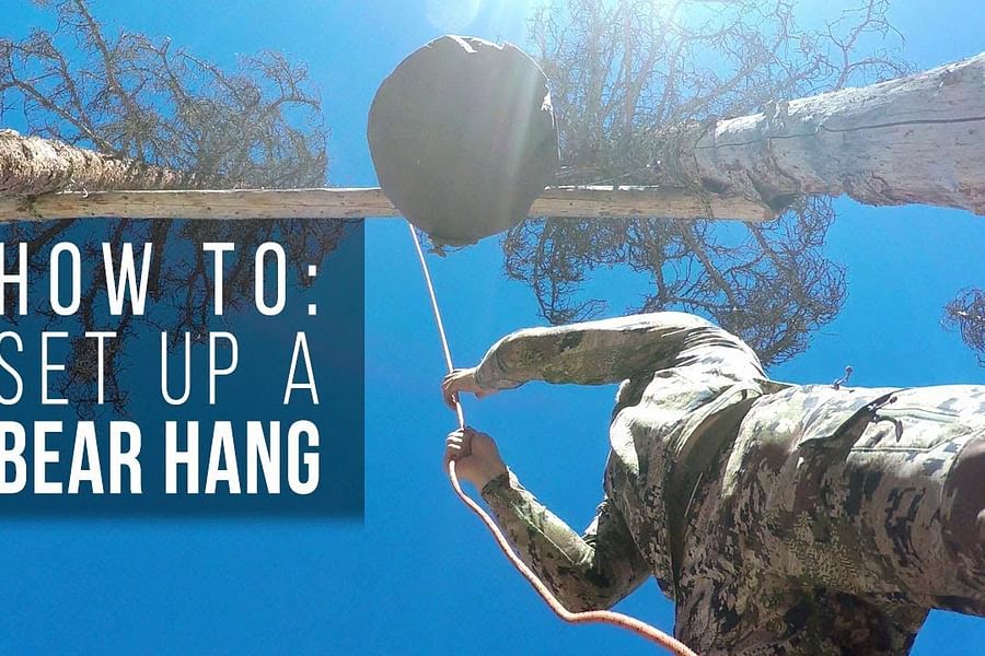 hanging food in bear country