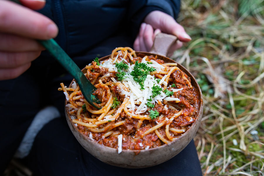 dried pasta camping meals