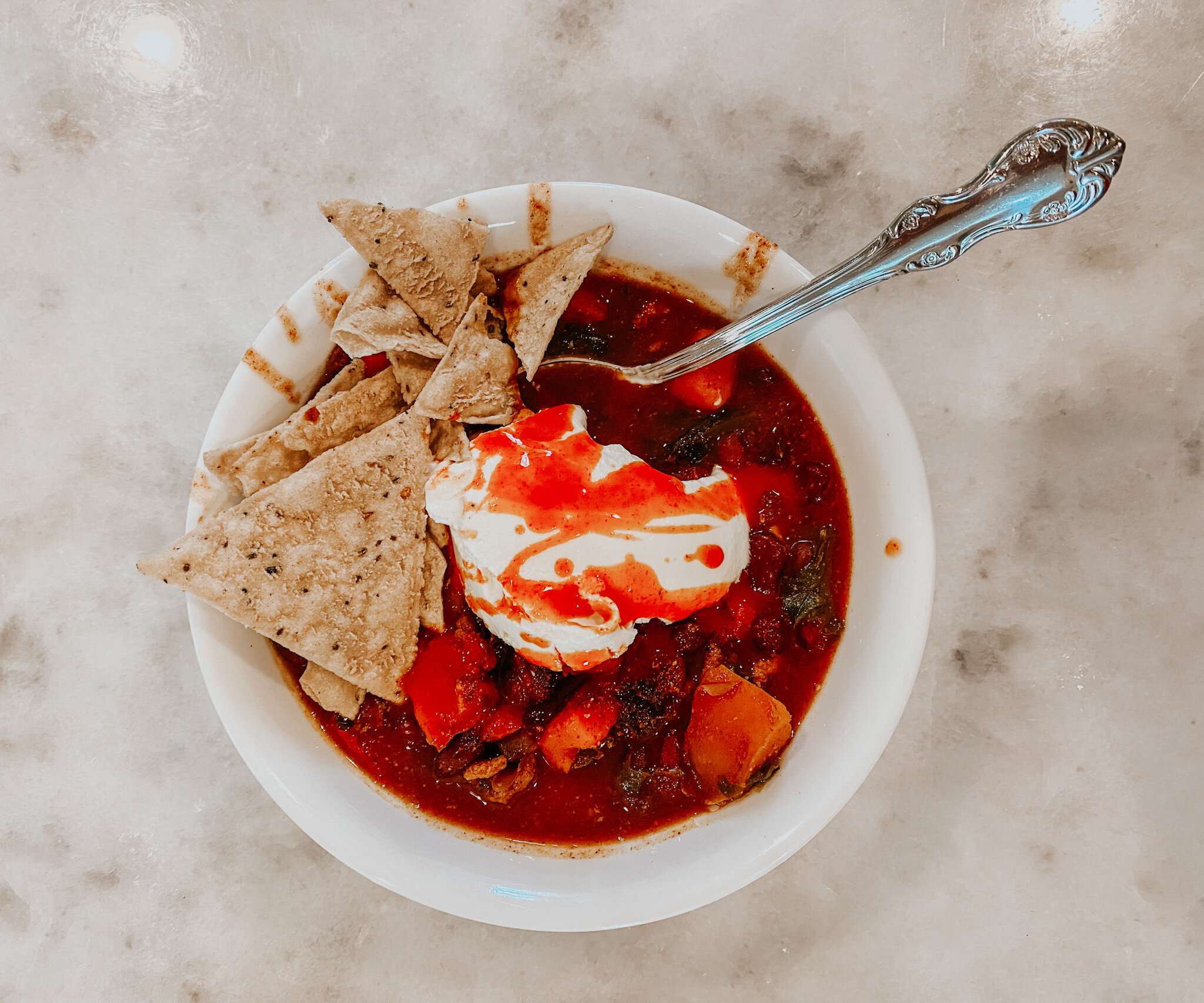 chili flakes campfire nachos