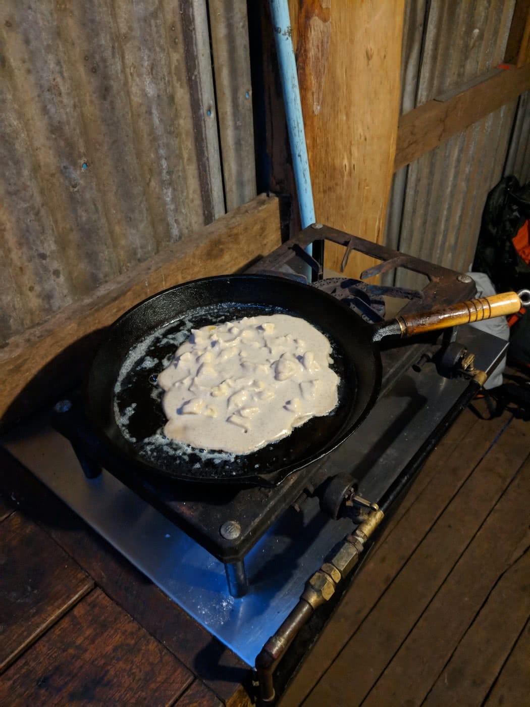 cinnamon pancakes camping