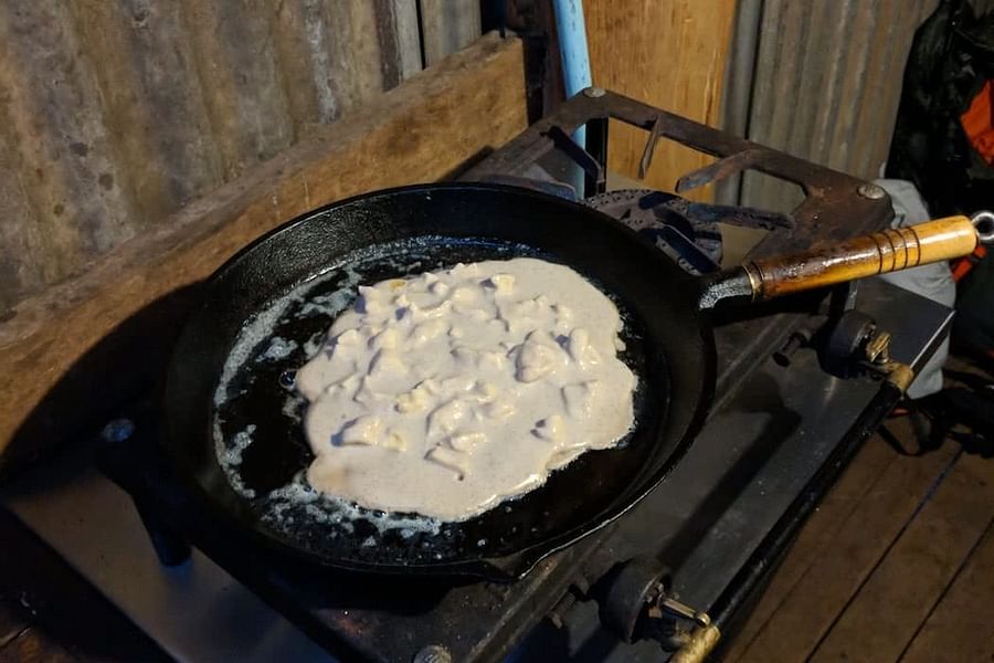 cinnamon pancakes camping