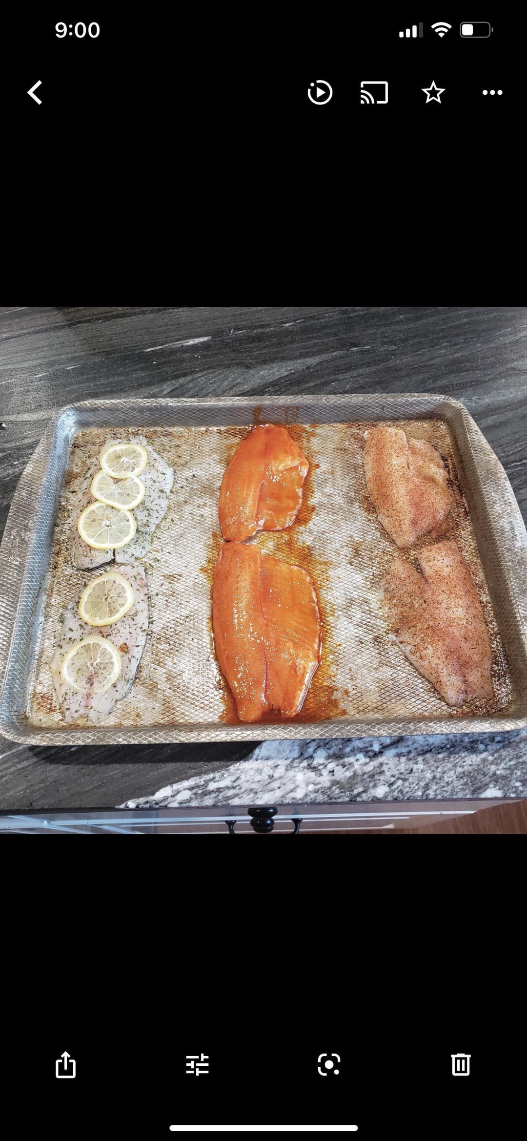 thyme seasoned fish camping