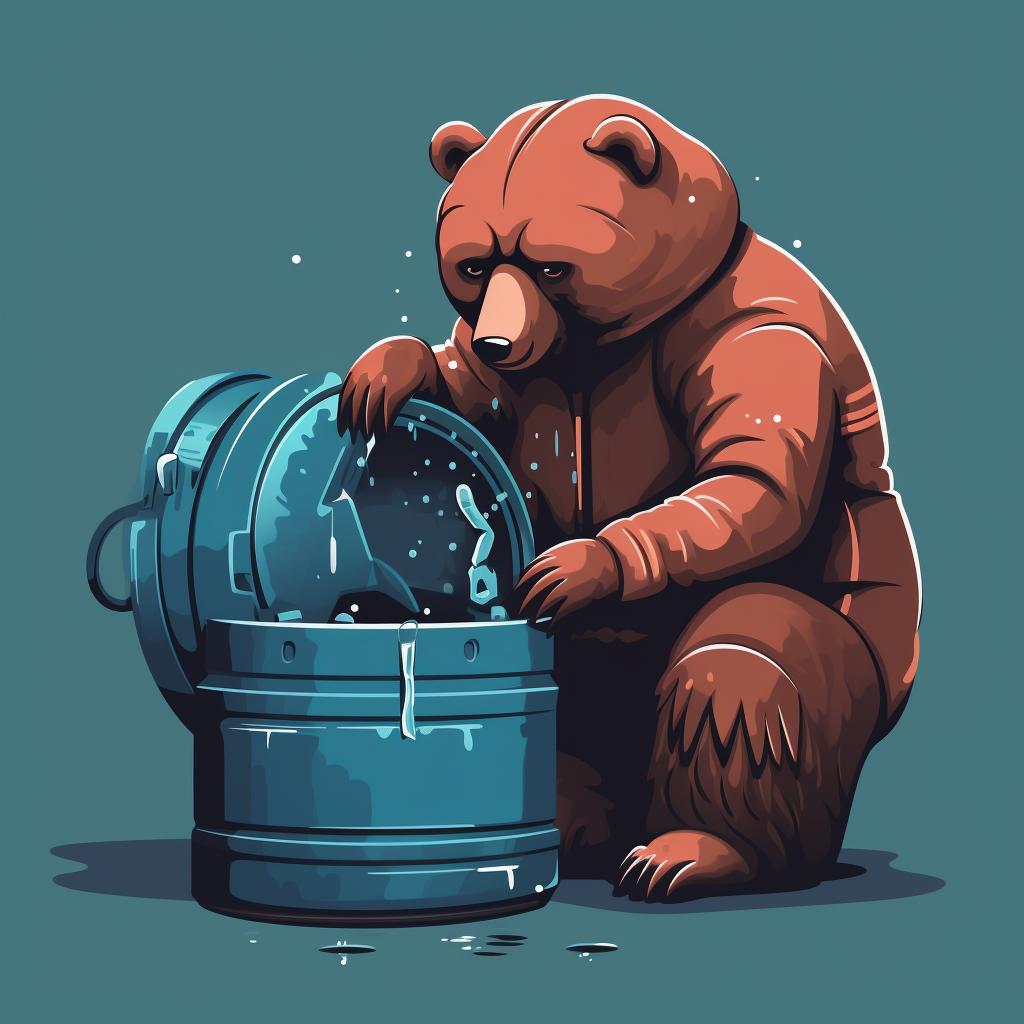 Sealing a bear-resistant container