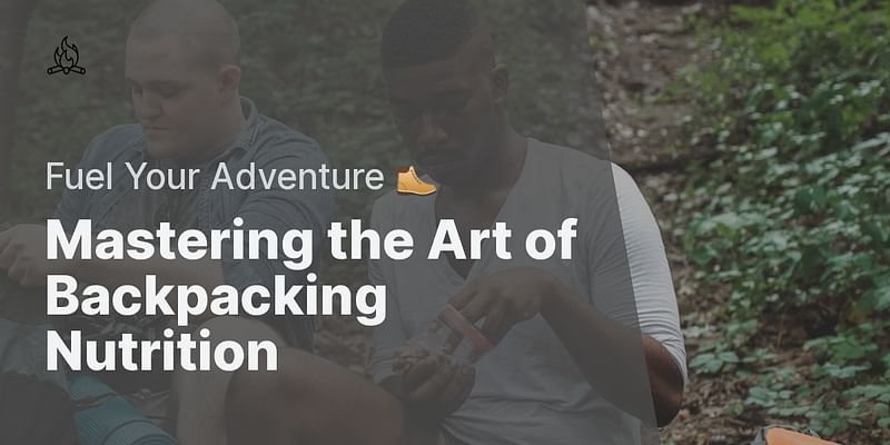 Mastering the Art of Backpacking Nutrition - Fuel Your Adventure 🥾