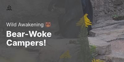 Bear-Woke Campers! - Wild Awakening 🐻